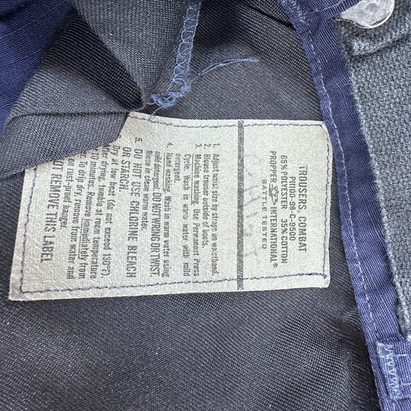 Propper Public Safety Tactical Combat Pants Men's Large Long Blue Pants Adjustab - Picture 10 of 12